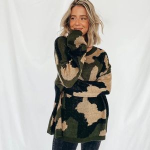 Camo sweater
